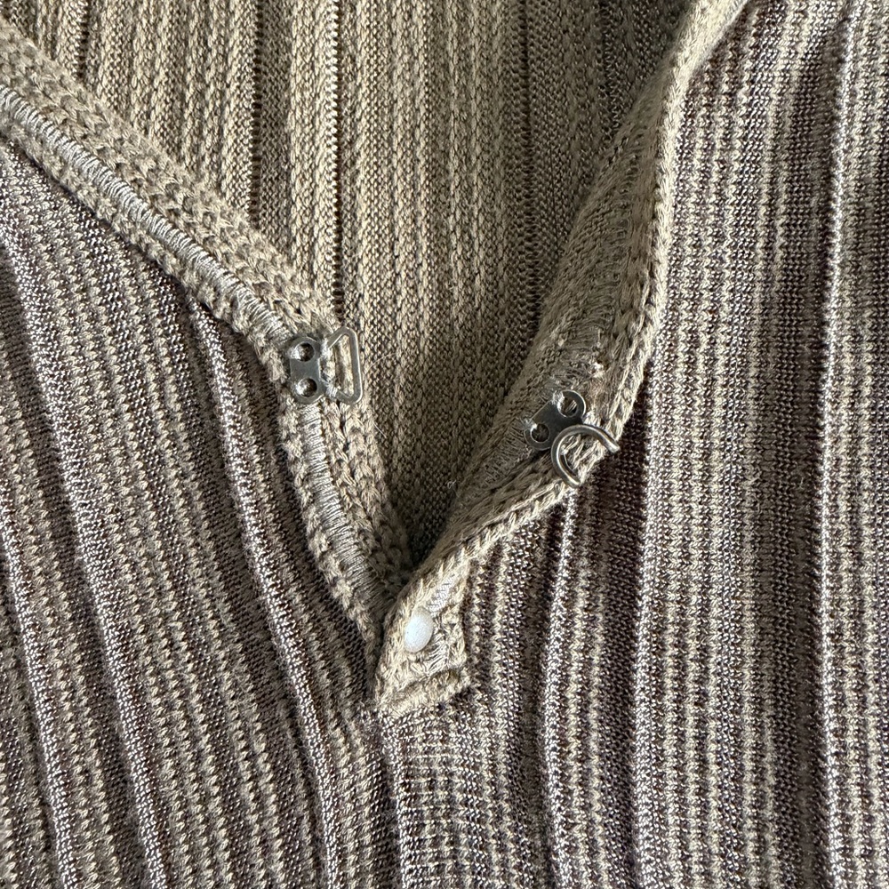 Free People Ribs and Ruffles Olive Green Tunic - Picture 3 of 6
